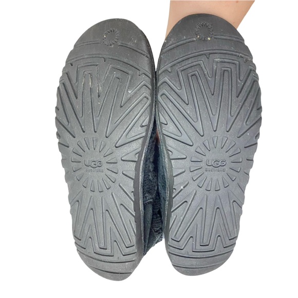 Ugg Leland Sweater Knit Boots Womens Size 9 Black Button Up Fold - Picture 8 of 12